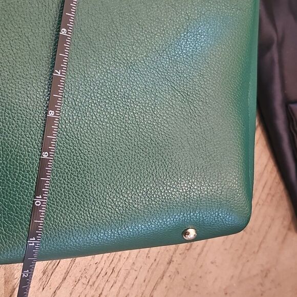 Karl Lagerfeld Leather Green Shoulder Tote Bag - Picture 13 of 16